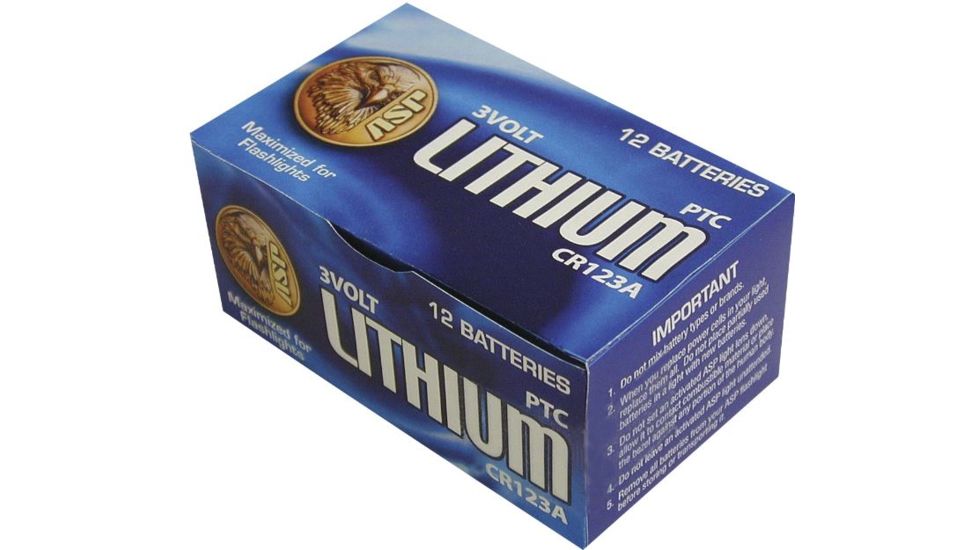 ASP CR123A Lithium Power Cell Battery Box - 12