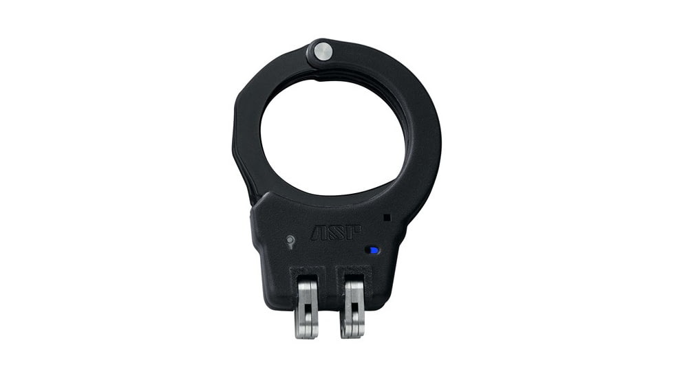 ASP Hinge Handcuffs Aluminum Black 2 Pawl Blue, Security 46113