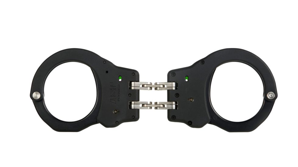 ASP Hinge Ultra Cuffs Aluminum - Black, 3 Pawl Green - European, Black, 66120