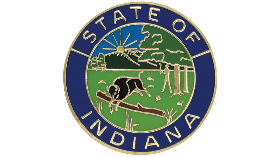 ASP State Seal Logo Cap, Brass - Indiana 54154