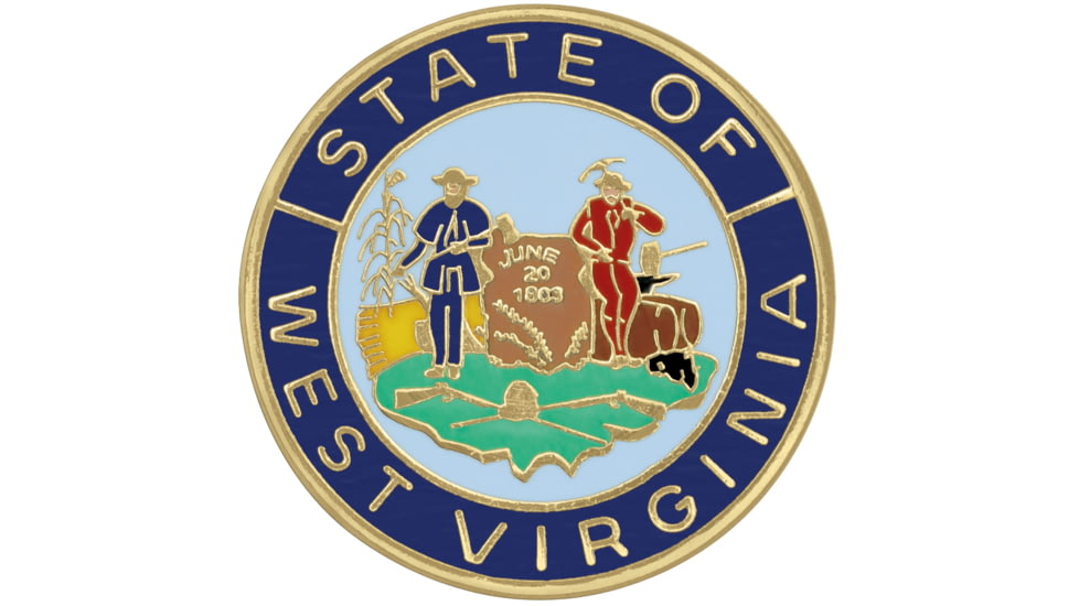 ASP State Seal Logo Cap, Brass - West Virginia 54188