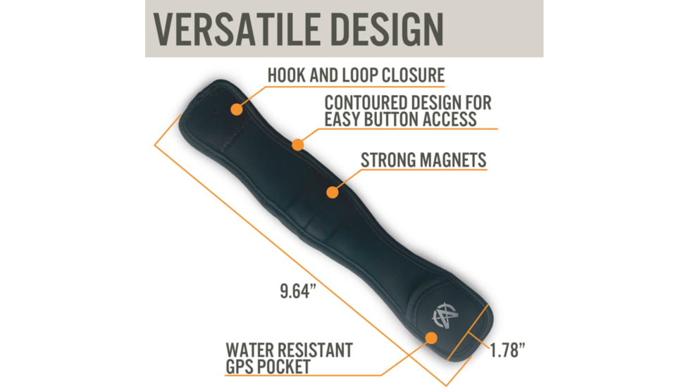 Astra Optix AGX1 Magnetic Rangefinder Strap with GPS Locator, Black, AGX1