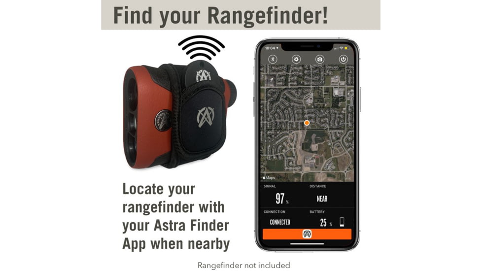 Astra Optix AGX1 Magnetic Rangefinder Strap with GPS Locator, Black, AGX1