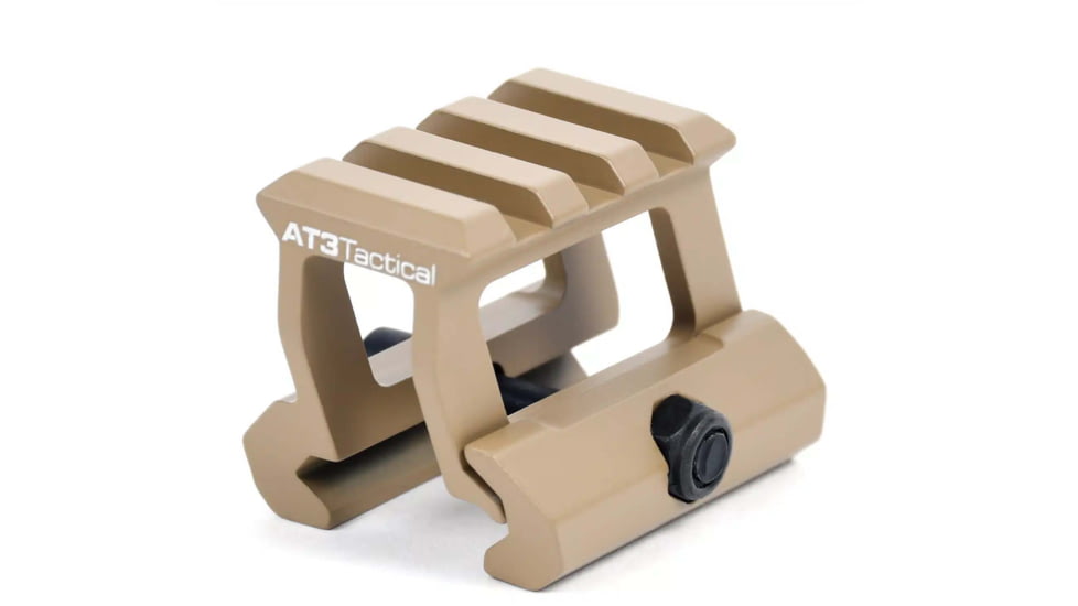 AT3 Tactical 1in Height PRO-MOUNT Mini Riser Mount, Anodized, Flat Dark Earth, 1 Riser, RM-10-PRO-FDE
