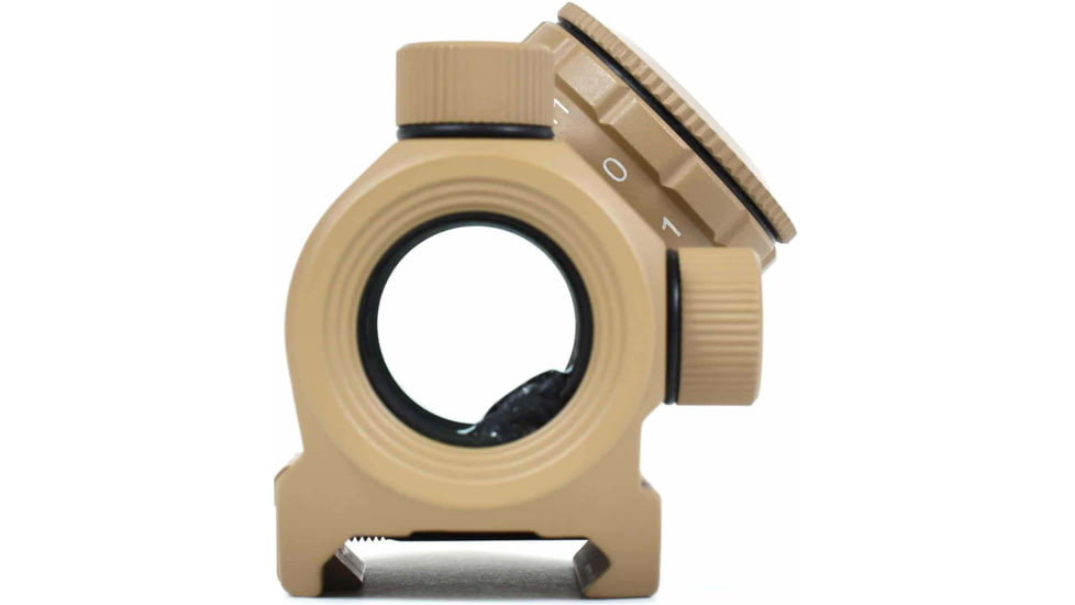 AT3 Tactical 1x23mm Micro Red Dot Reflex Sight, 2 MOA Red Dot, No Riser, Flat Dark Earth, No Riser, RD-50-0-FDE