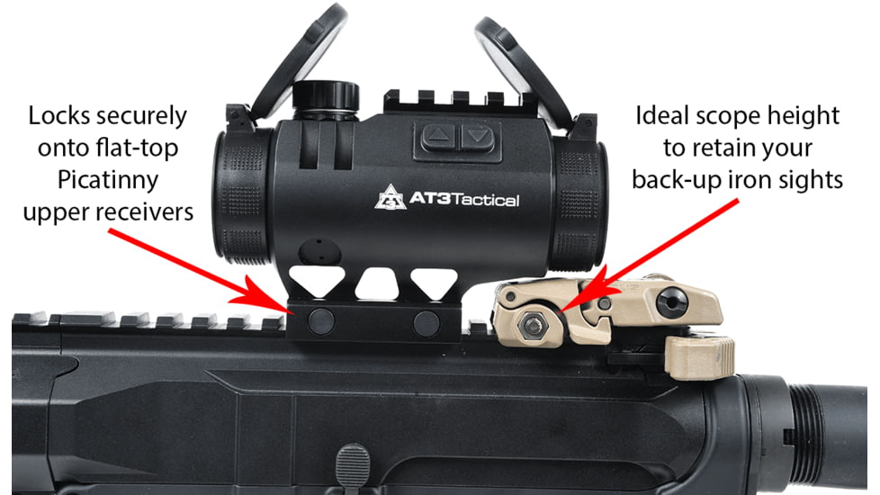 AT3 Tactical 3XP Prism Scope 3x Magnification with Illuminated BDC Reticle, AT3-3XP