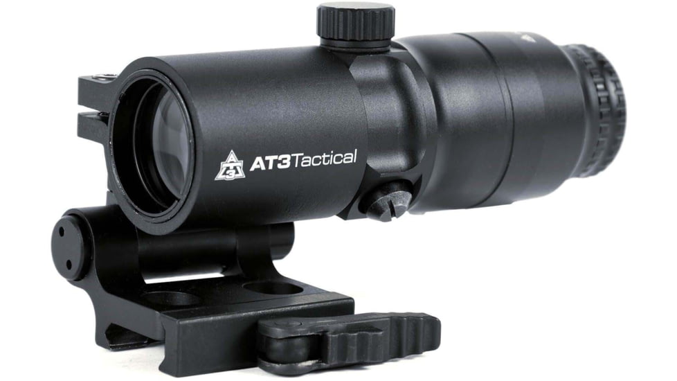 AT3 Tactical 4x Red Dot Magnifier with Flip-to-Side Mount, AT3-4XRDM