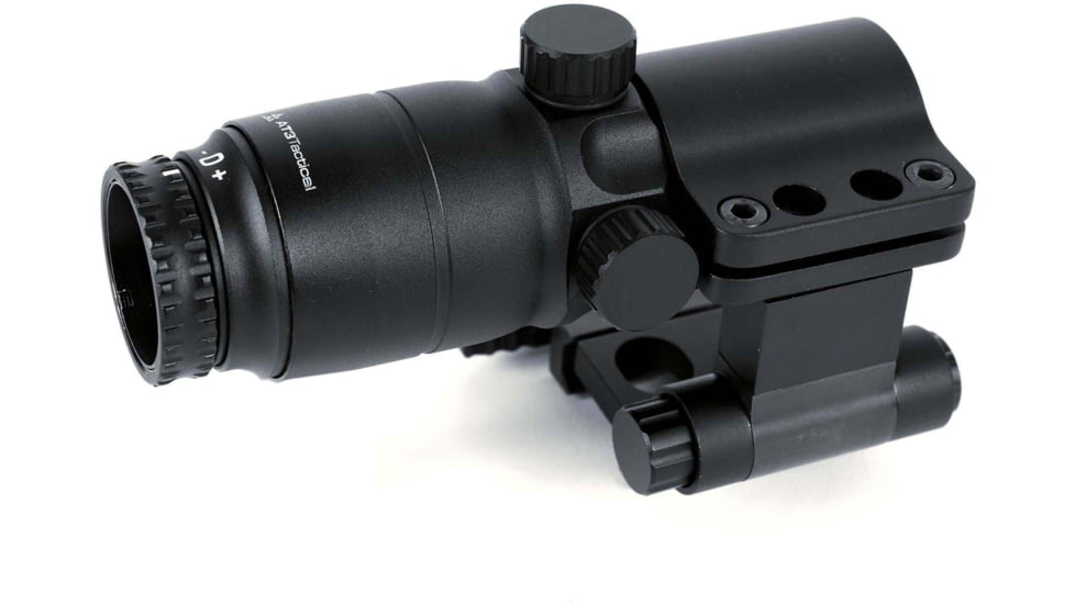 AT3 Tactical 4x Red Dot Magnifier with Flip-to-Side Mount, AT3-4XRDM