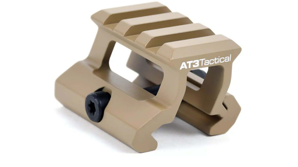 AT3 Tactical .83in Height PRO-MOUNT Mini Riser Mount, Anodized, Flat Dark Earth, 0.83 Riser, RM-83-PRO-FDE