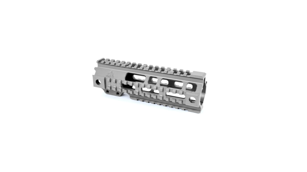 AT3 Tactical AR-15 Pro Quad Rail Free Float Handguard, Titanium, 7in, AT3-QR-7-TI