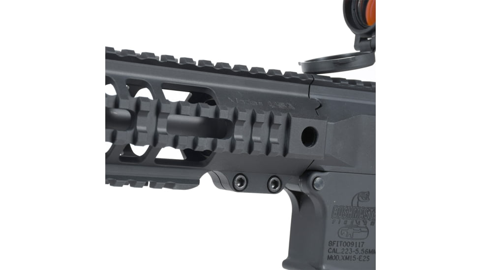 AT3 Tactical AR-15 Pro Quad Rail Free Float Handguard, Tungsten, 7in, AT3-QR-7-TG