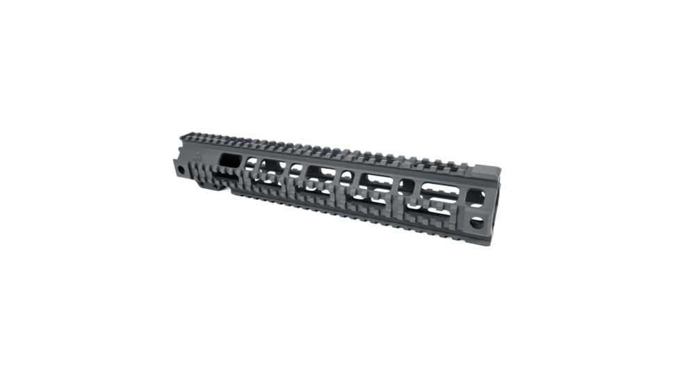 AT3 Tactical AR-15 Pro Quad Rail Free Float Handguard, Tungsten, 12.5in, AT3-QR-12-TG