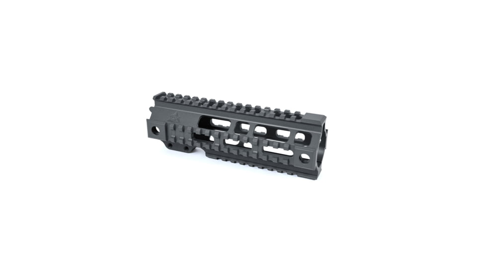 AT3 Tactical AR-15 Pro Quad Rail Free Float Handguard, Tungsten, 7in, AT3-QR-7-TG