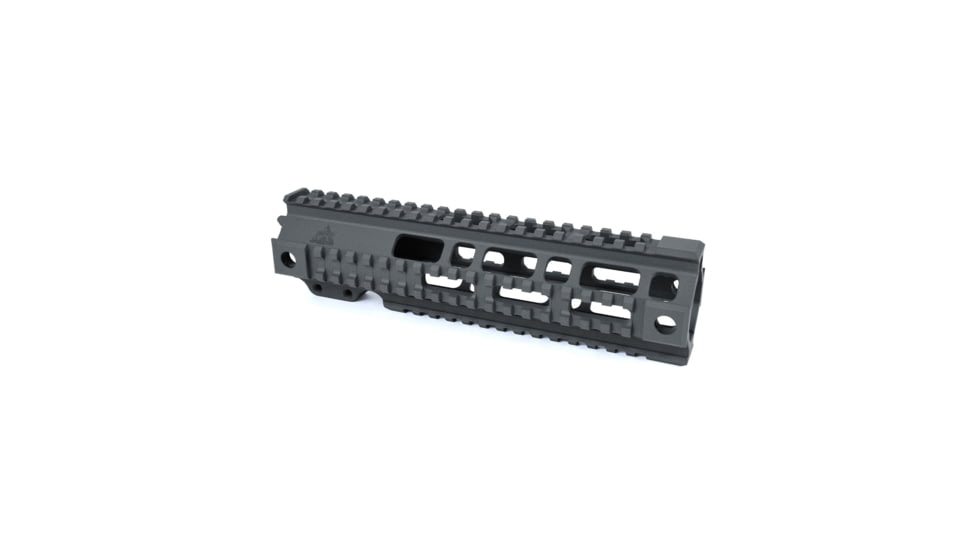 AT3 Tactical AR-15 Pro Quad Rail Free Float Handguard, Tungsten, 9in, AT3-QR-9-TG