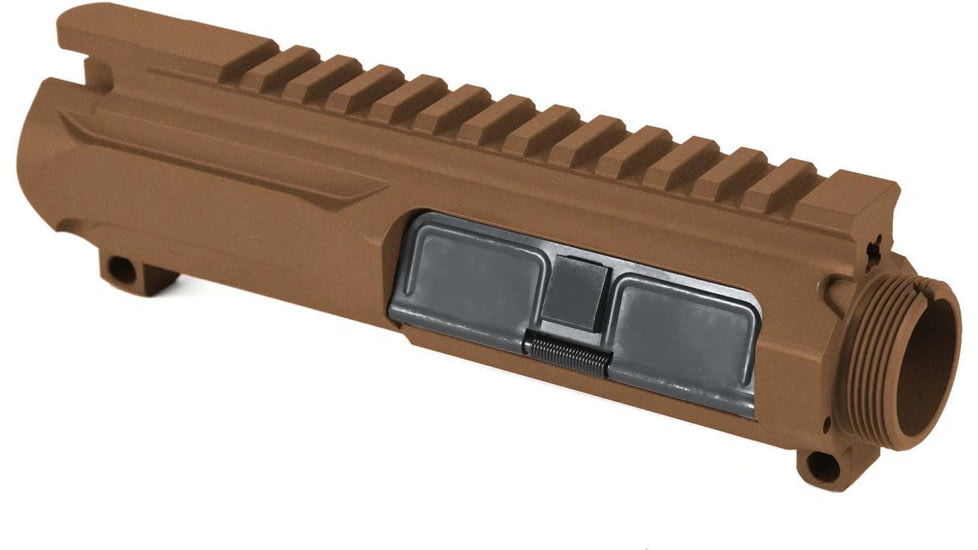 AT3 Tactical AR-15 Slick Side Billet Upper Receiver, Burnt Bronze, AT3-UPPER-BB