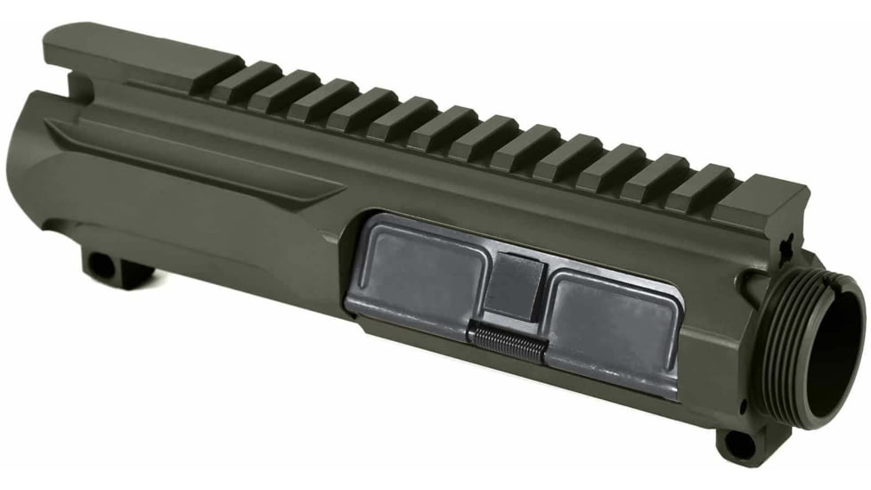 AT3 Tactical AR-15 Slick Side Billet Upper Receiver, Green, AT3-UPPER-ODG