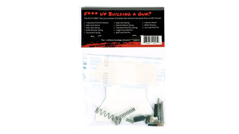 AT3 Tactical FU-BAG AR-15 Lost Parts Kit, Springs, Detents, Replacement Components, AT3-FU-BAG