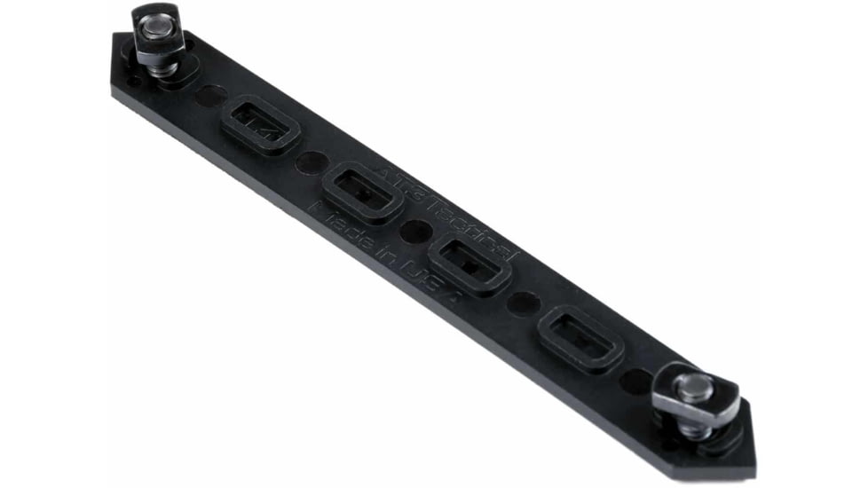 AT3 Tactical M-Lok Rail Cover, Polymer, Retro Design, Covers 3 Sections, Hardware, Black, 3-pack, 3-PK-AT3-MLC-RETRO-BLK