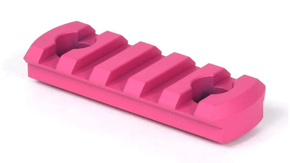AT3 Tactical M-LOK Rail Section, 5 Slots, Pink, 5SRS-MLOK-AT3-PNK