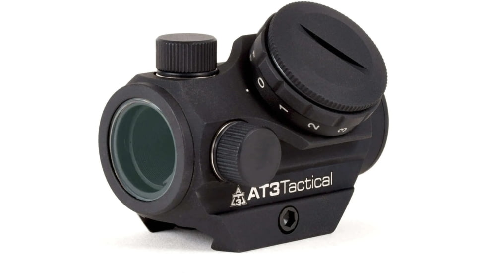 AT3 Tactical PRO 1x23mm Micro Red Dot Reflex Sight, 2 MOA Red Dot, No Riser, Black, No Riser, RD-50-0