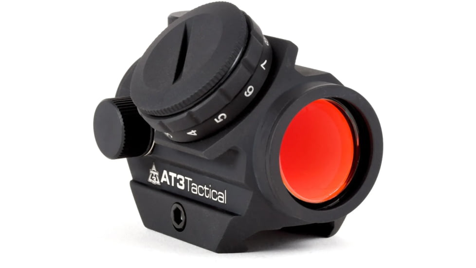 AT3 Tactical PRO 1x23mm Micro Red Dot Reflex Sight, 2 MOA Red Dot, No Riser, Black, No Riser, RD-50-0