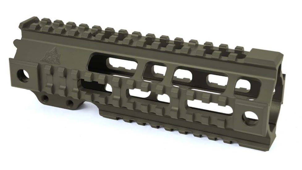 AT3 Tactical Pro Series Free Float Quad Rail AR15 Handguards, 7in Carbine Length, ODG, AT3-QR-7-ODG
