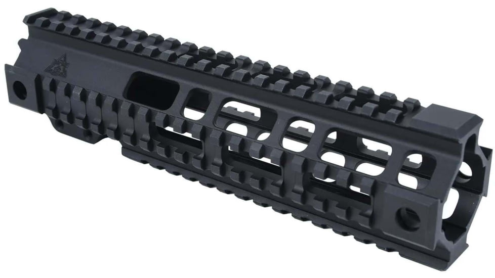 AT3 Tactical Pro Series Free Float Quad Rail AR15 Handguards, 9in Mid-Length, Black, AT3-QR-9