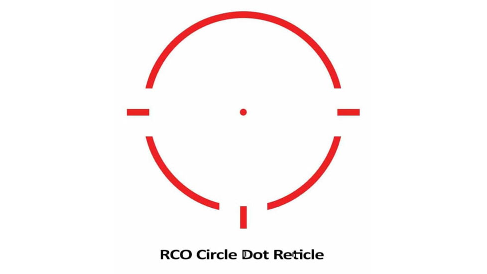 AT3 Tactical RCO Red Dot Sight, Circle Dot Reticle, Variable Riser Mounts, AT3-RCO