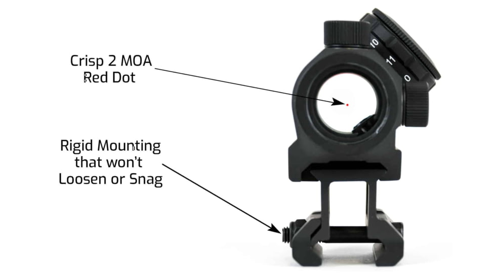 AT3 Tactical RD-50 Micro Red Dot Reflex Sight, .83in Riser, RD-50-83