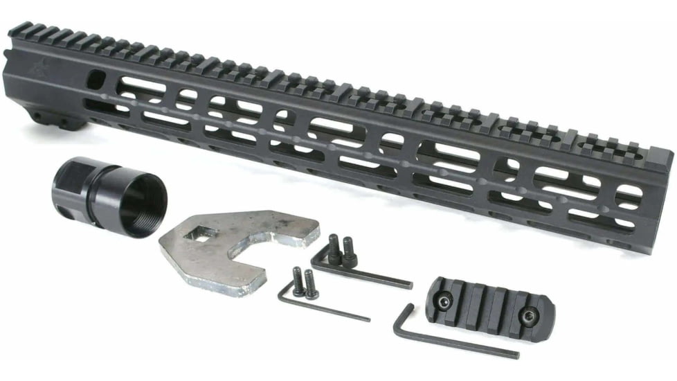 AT3 Tactical SPEAR M-Lok AR-15 Free Float Handguard, 15 in, Black, AT3-MLOK-15
