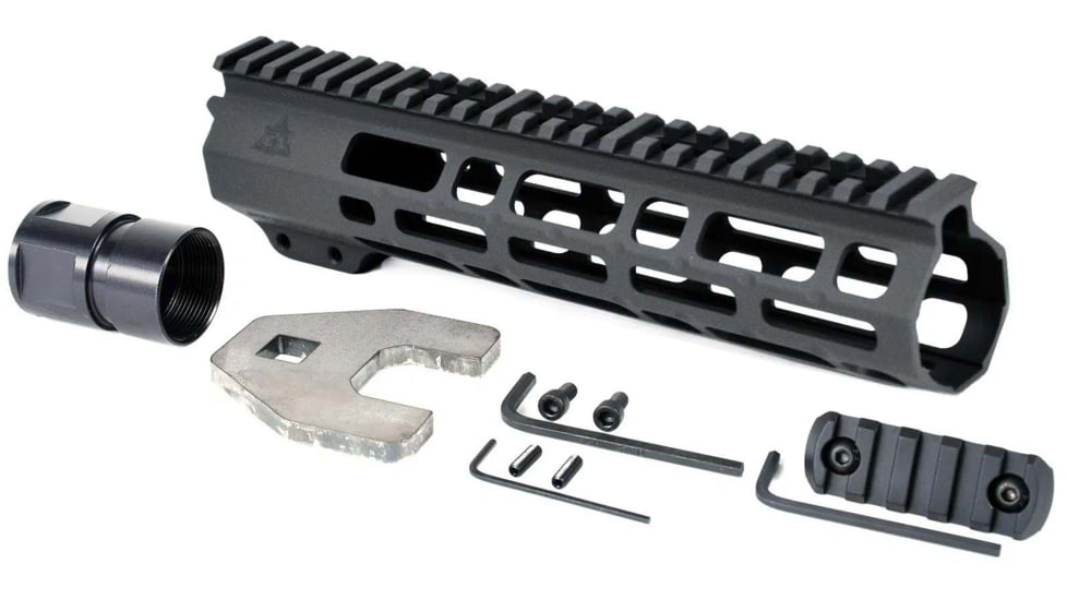AT3 Tactical SPEAR M-LOK AR-15 Free Float Handguard, 9in Length, Tungsten, AT3-MLOK-9-TG