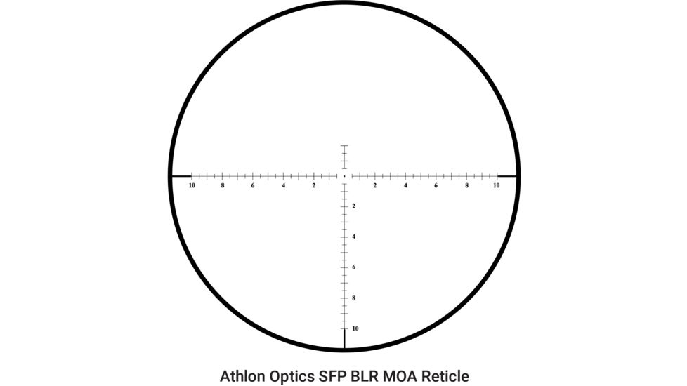 Athlon Optics 10-40x56 Rifle Scope, Direct Dial, Side Focus, SFP, BLR MOA