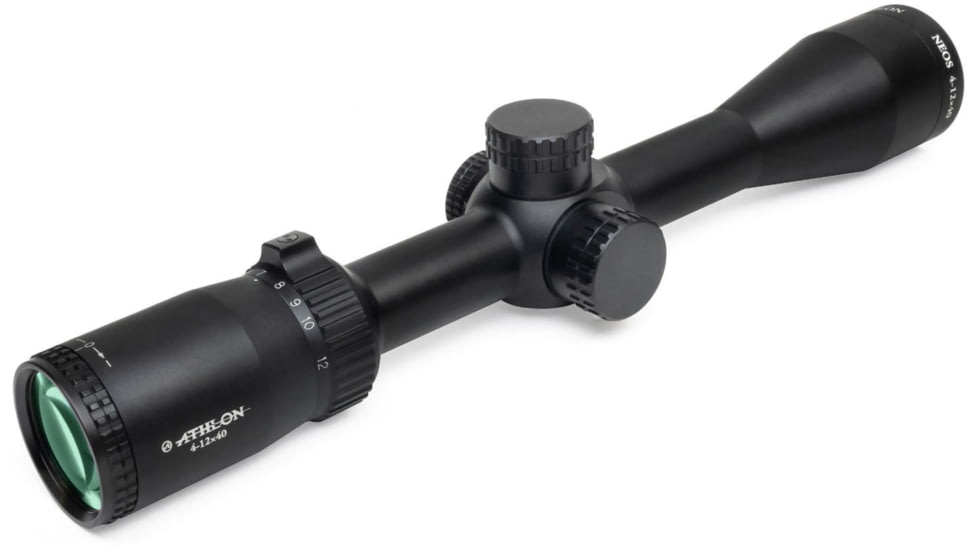 Athlon Optics 4-12x40mm Rifle Scope, Capped , Side Focus, 1in Tube, SFP, 22 RimFire, Matte, Black, 216010