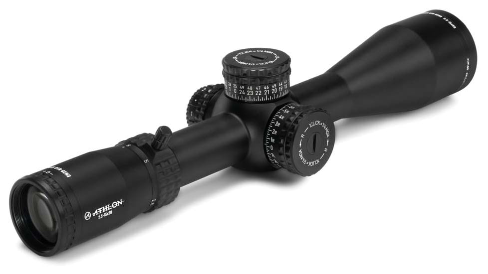 Athlon Optics Ares BTR GEN3 HD 2.5-15x50 30mm Tube Rifle Scope, FFP, APLR13 IR Reticle, Black, 212014