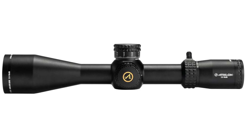 Athlon Optics Ares BTR GEN3 HD 2.5-15x50 30mm Tube Rifle Scope, FFP, APRS13 IR MIL Reticle, Black, 212015