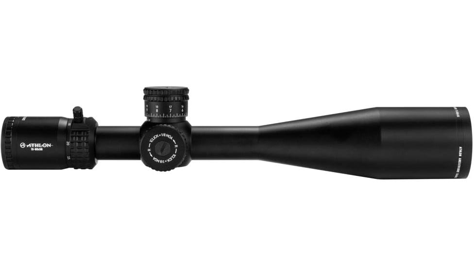 Athlon Optics Ares ETR GEN2 UHD 15-60x56 30mm Tube Rifle Scope, SFP, ABLR3 IR MOA Reticle, Black, 212117