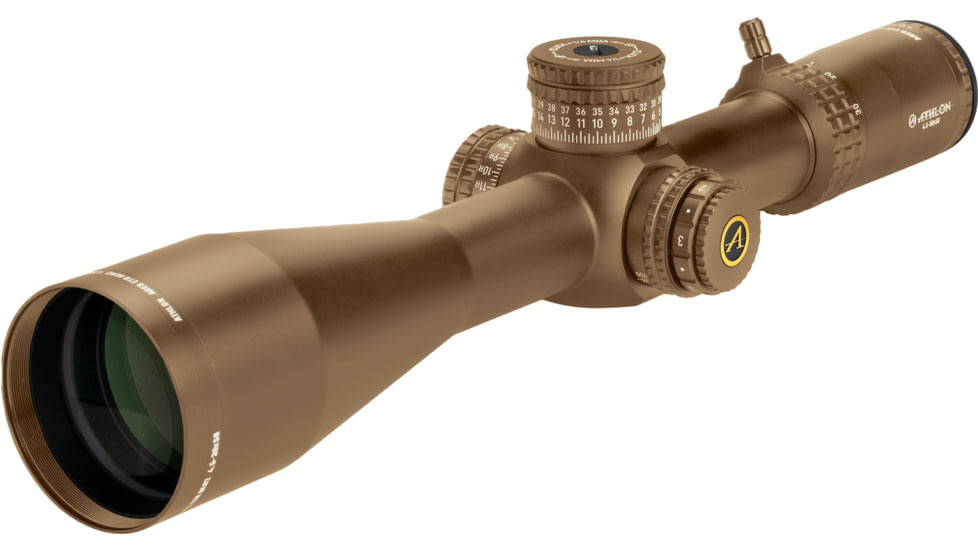 Athlon Optics Ares ETR GEN2 UHD 4.5-30x56mm 34mm Tube Rifle Scope, FFP, APLR12 IR MOA Reticle, Brown, 212113B