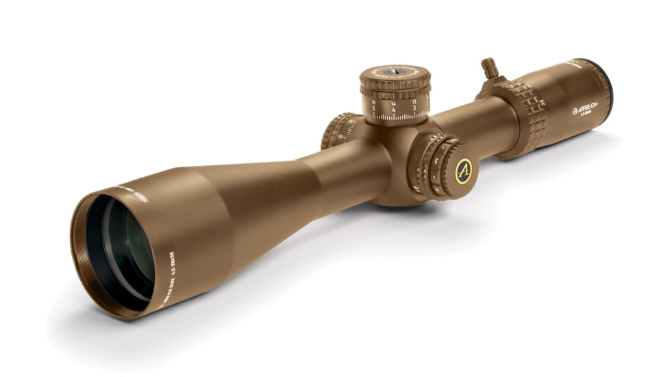 Athlon Optics Ares ETR GEN2 UHD 4.5-30x56mm 34mm Tube Rifle Scope, FFP, APRS12 IR MIL Reticle, Brown, 212114B