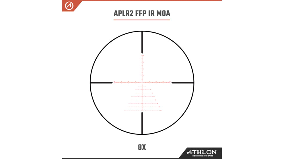 Athlon Optics Argos BTR Gen II Rifle Scope, 8-34x56mm, 30mm Tube, FFP, APLR2 FFP IR MOA Reticle, 6061-T6, Matte, Black, 214067