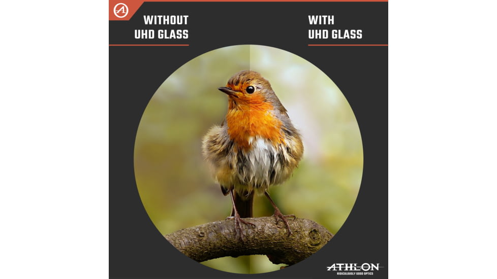 Athlon Optics Argos Gen II UHD Binocular, 8x42mm, Roof Prism, BaK4, Magnesium, Black, 114012