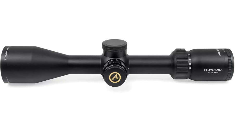 Athlon Optics Argos HMR 2-12x42mm BDC 600A Rifle Scope, 1in, Second Focal Plane, IRMOA Reticle, Black, 214004