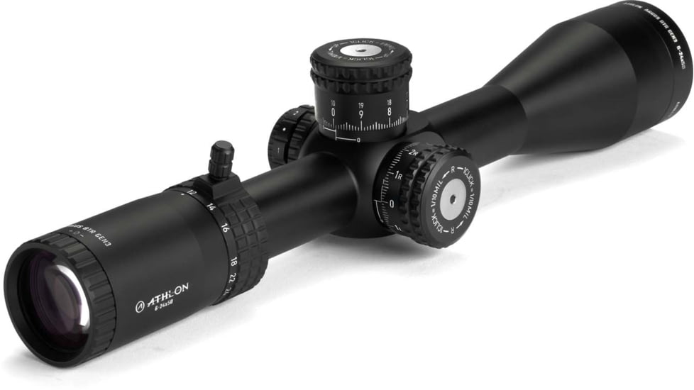 Athlon Optics Argos BTR Gen 3 6-24x50mm 30mm Tube Rifle Scope, First Focal Plane, Illuminated APRS11 Mil, Black, 214075P
