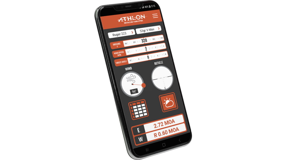 Athlon Optics Cronus ATS PRO 35P-400 3.3-13.2x35mm Thermal Rifle Scope, 50 Hz, 400x300 pixels, Black, 210146