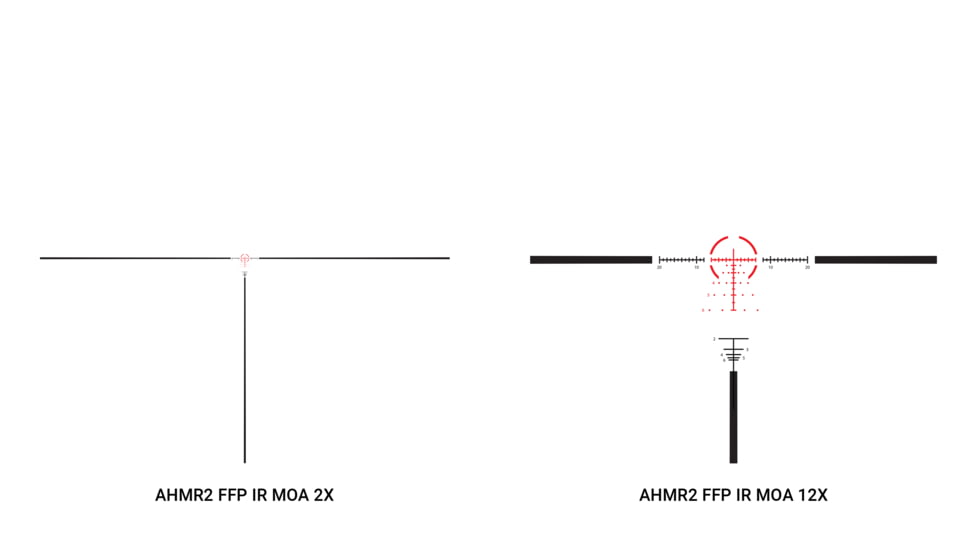 Athlon Optics Helos BTR Gen2 2-12x42mm Rifle Scope, 30mm Tube, FFP, AHMR2 FFP IR MOA, Matte, Black, 214104