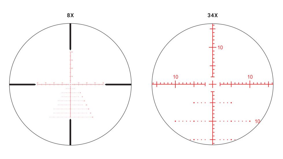 Athlon Optics Helos BTR Rifle Scope, 8-34 x 56, FFP, 30 mm Tube, Illuminated APLR2 MOA Reticle, Lifetime Warranty