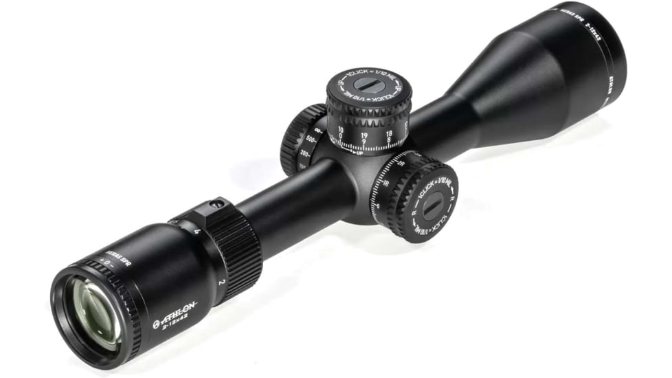 Athlon Optics Heras SPR 2-12x42mm AAGR1 Rifle Scope, 1in, Second Focal Plane, MIL Reticle, Black, 214502