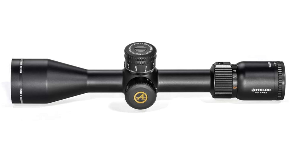 Athlon Optics Heras SPR 2-12x42mm AAGR1 Rifle Scope, 1in, Second Focal Plane, MIL Reticle, Black, 214502