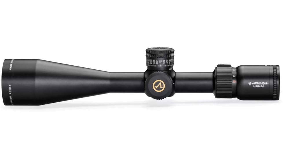 Athlon Optics Heras SPR 4-20x50mm AAGR2 Rifle Scope, 1in, Second Focal Plane, MOA Reticle, Black, 214505