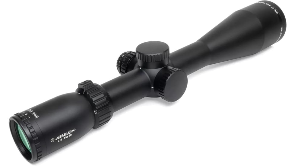 Athlon Optics Midas HMR HD 2.5-15x50mm AHMR Rifle Scope, 30mm, Second Focal Plane, IRMOA Reticle, Black, 213050