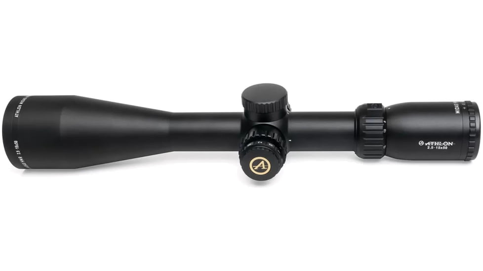 Athlon Optics Midas HMR HD 2.5-15x50mm AHMR Rifle Scope, 30mm, Second Focal Plane, IRMOA Reticle, Black, 213050